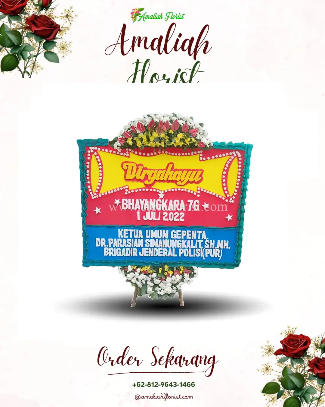 Papan Bunga HUT Ulang Tahun Sandai